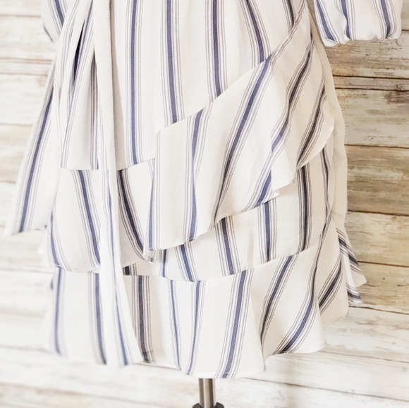 Pookie & Sebastian Off the Shoulder Ruffle Dress M - Picture 3 of 12